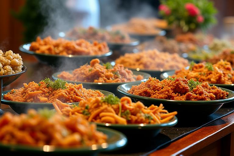 Filipino Catering Setup